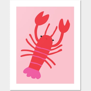 Cute Lobster Posters and Art